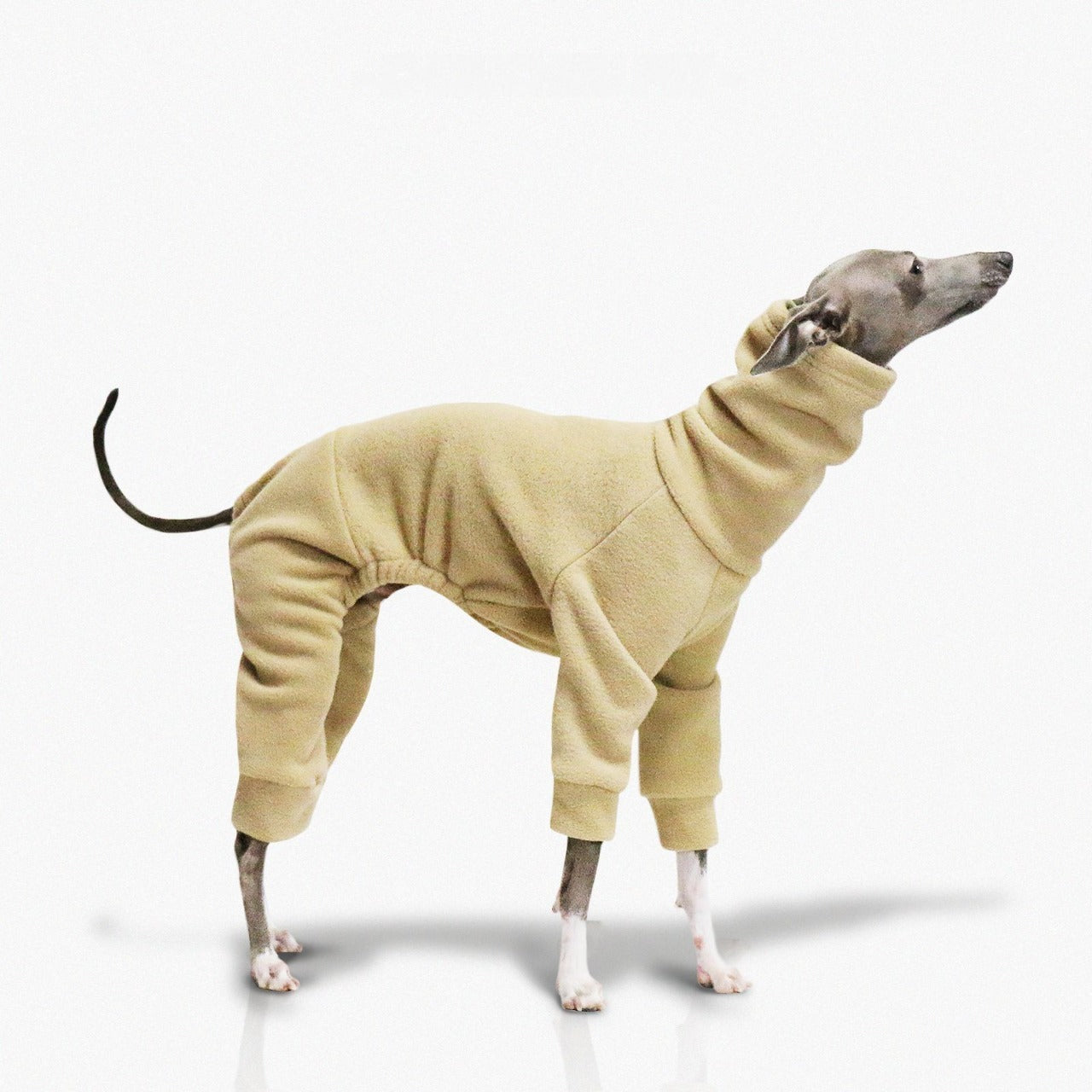 Whippet & Italian Greyhound Fleece Pajamas – Warm Winter Dog Bodysuit