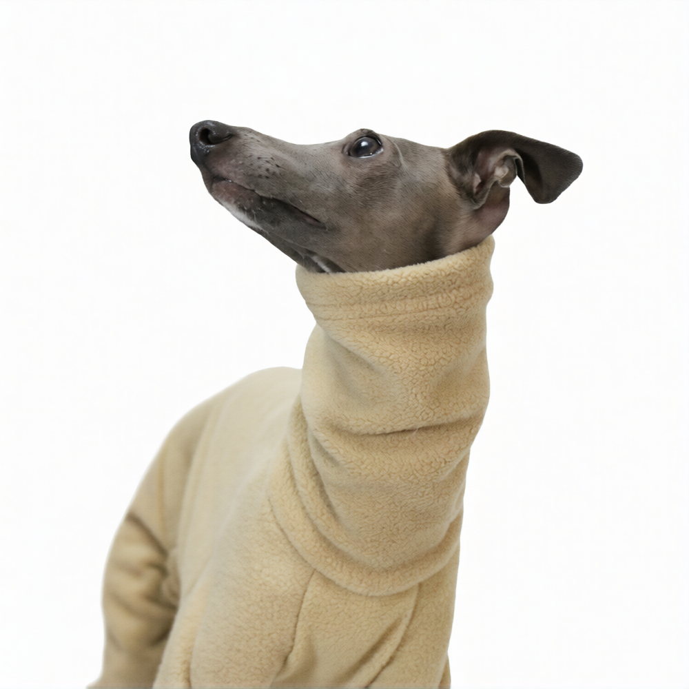 Whippet & Italian Greyhound Fleece Pajamas – Warm Winter Dog Bodysuit