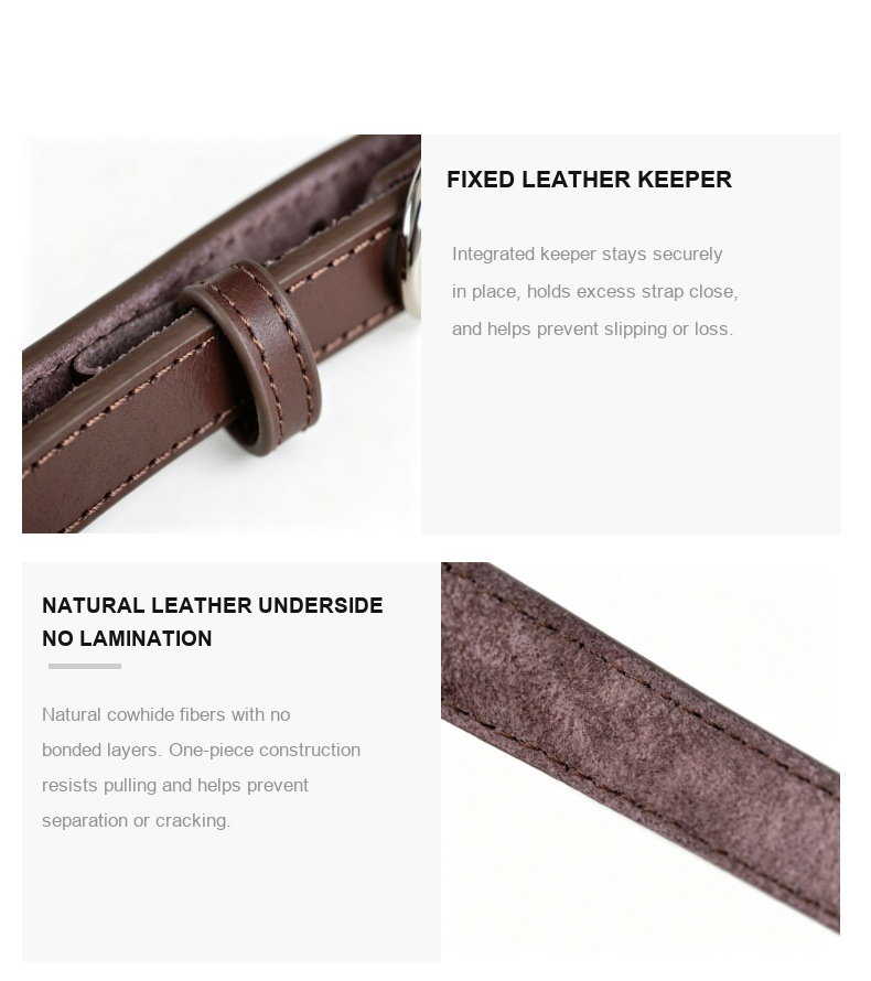 Genuine Leather Bow Dog Collar – Adjustable Collar for Small & Medium Dogs