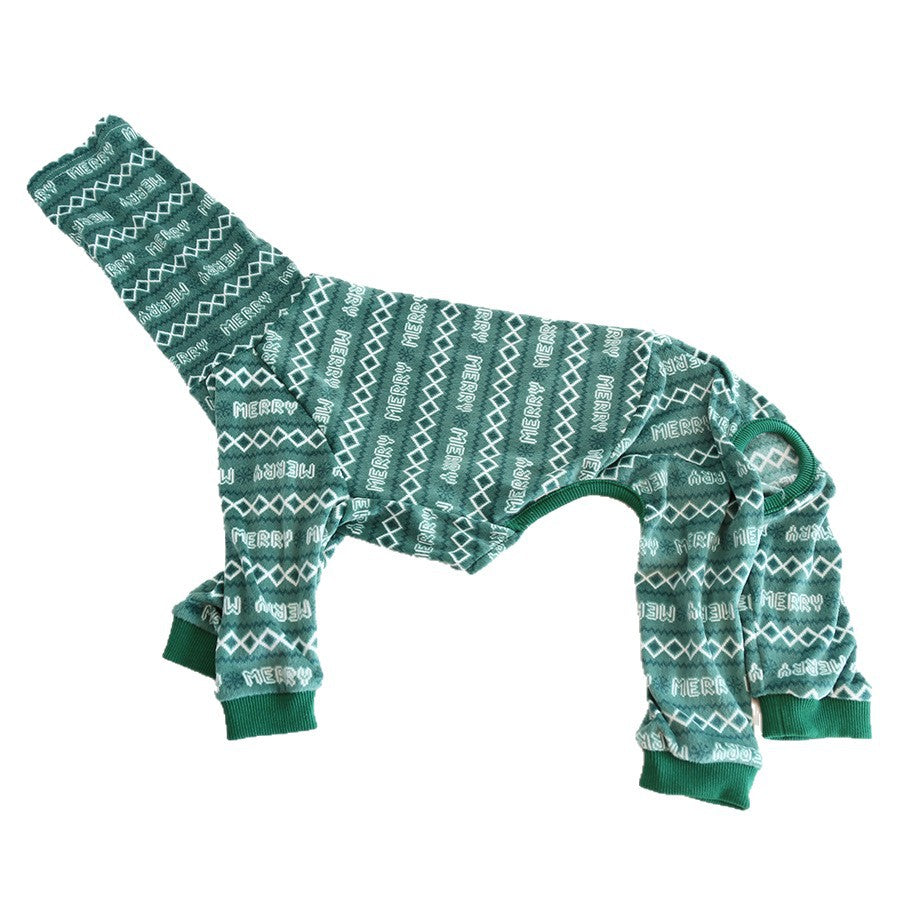 Whippet & Italian Greyhound Fleece Pajamas – Warm Two-Leg Sleepwear