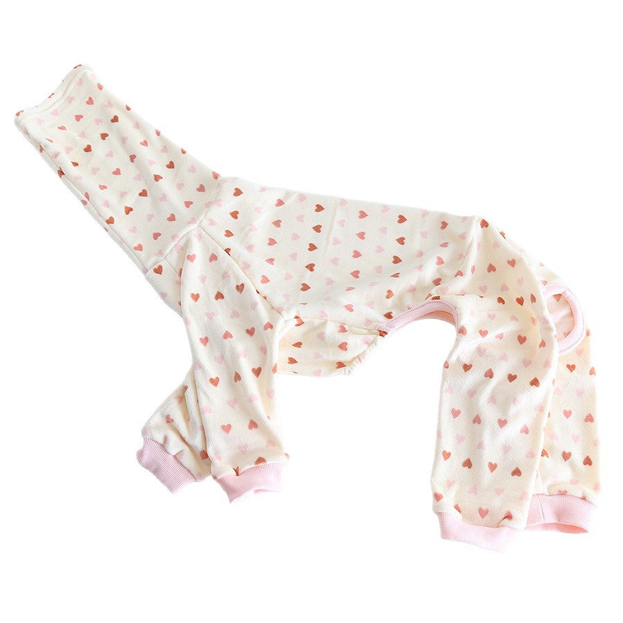 Whippet & Italian Greyhound Fleece Pajamas – Warm Two-Leg Sleepwear