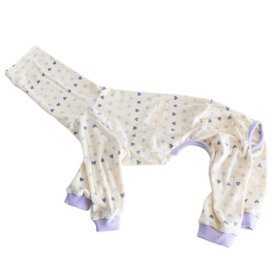 Whippet & Italian Greyhound Fleece Pajamas – Warm Two-Leg Sleepwear