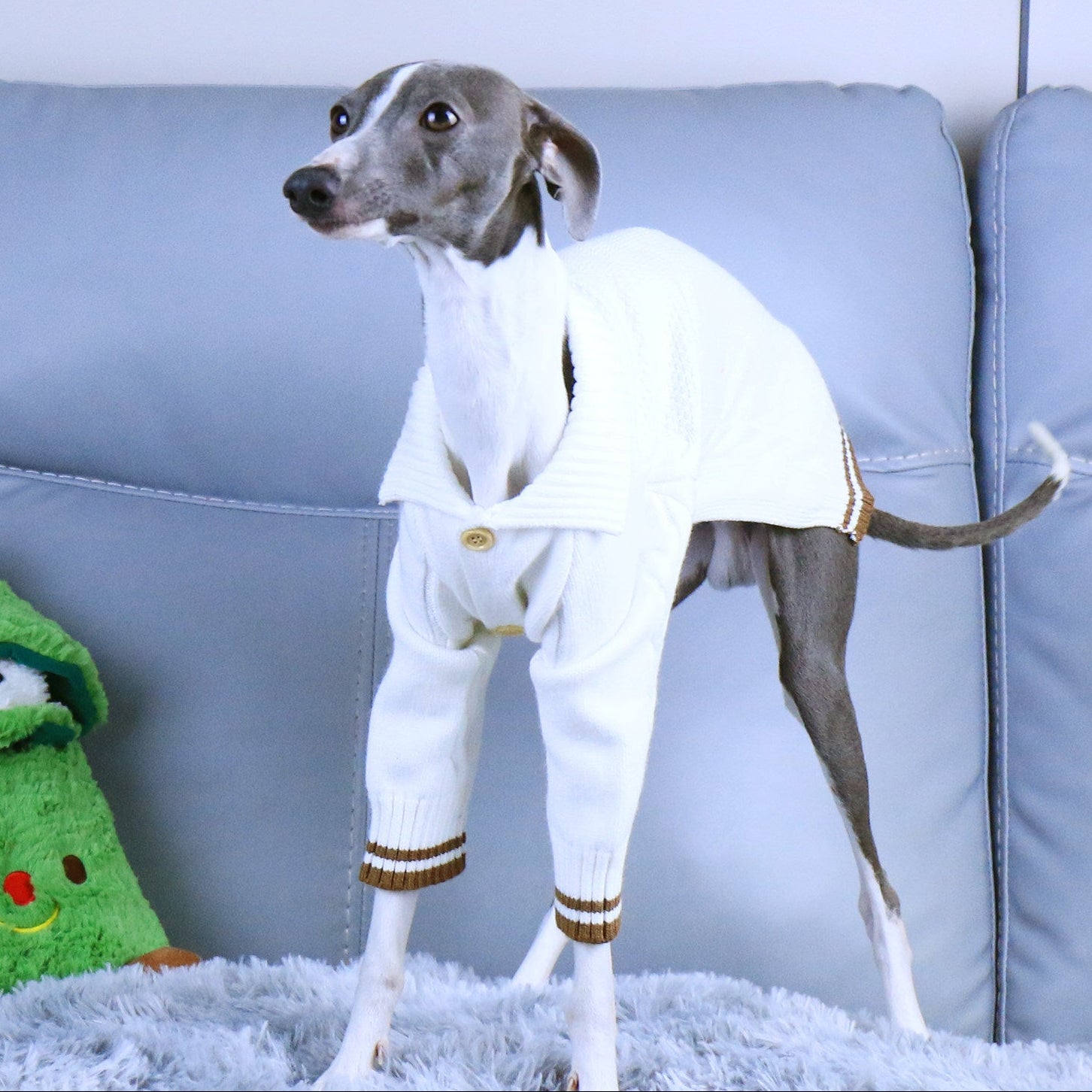 Whippet Italian Greyhound Turtleneck Dog Sweater Soft Warm Winter Knit Clothes