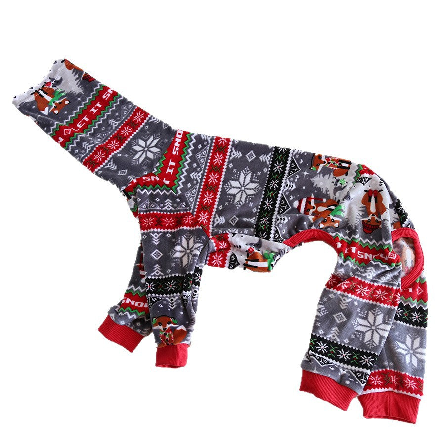Whippet & Italian Greyhound Fleece Pajamas – Warm Two-Leg Sleepwear