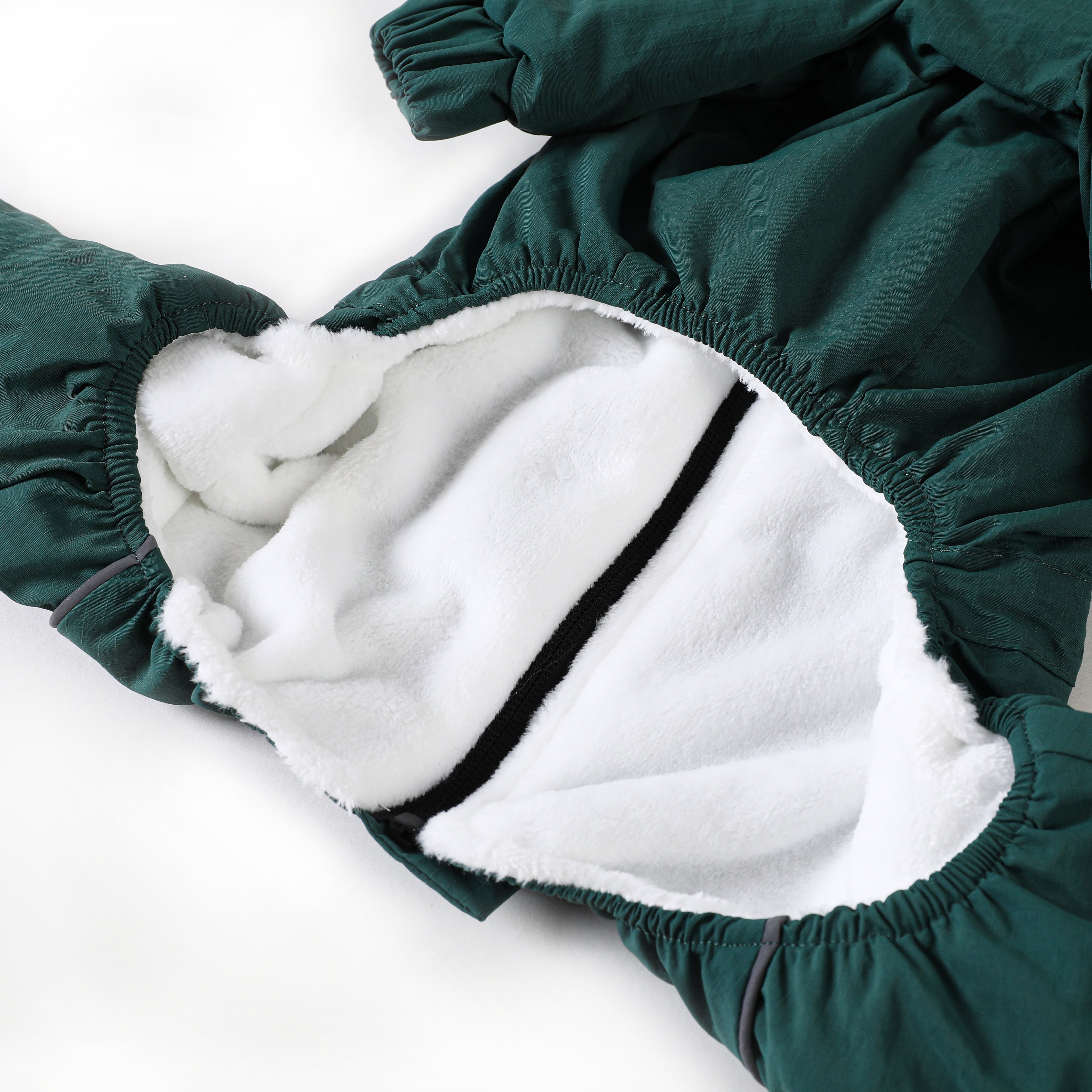 Whippet Italian Greyhound Fleece Dog Jumpsuit Warm Winter Four Leg Coat with Zipper