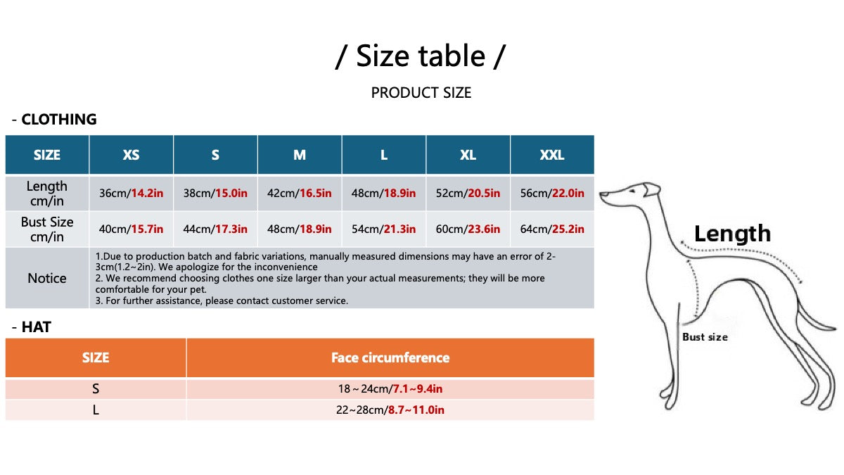 Dog Size Guide Large