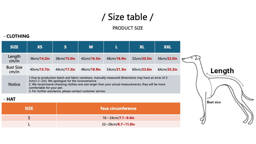 Dog Size Guide